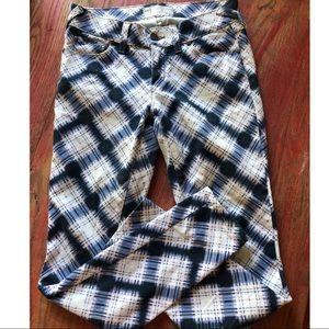 Free People Blue Printed Jeans 26